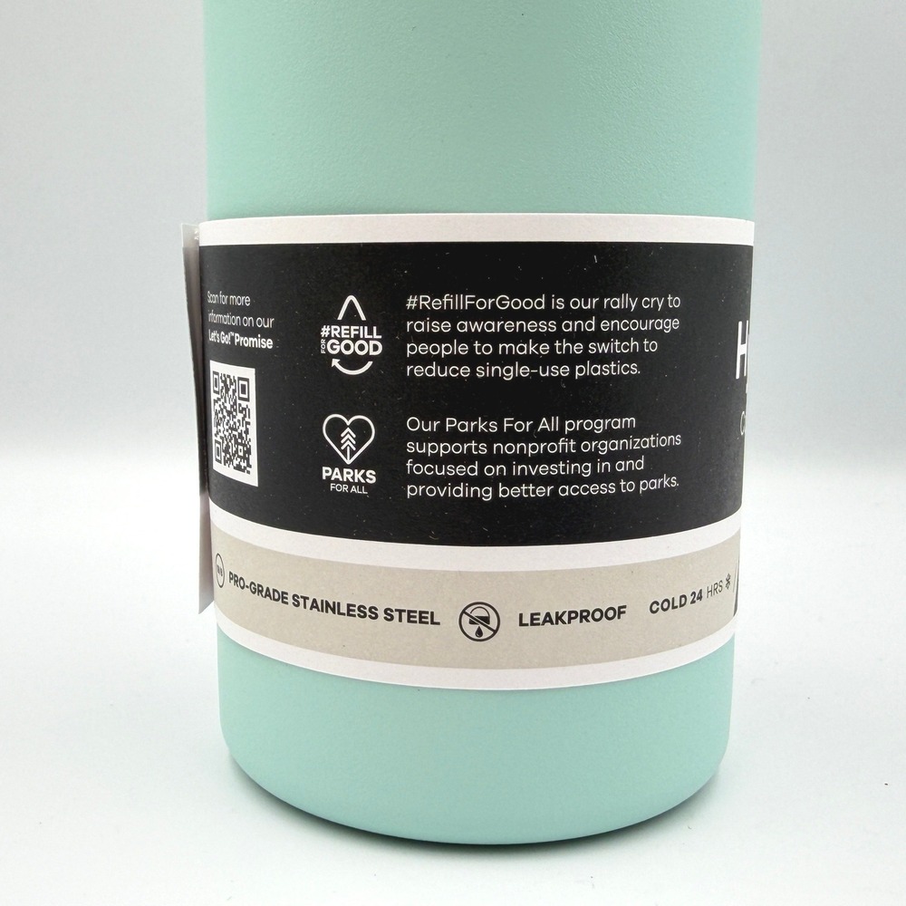 Hydro Flask Water Bottle 24oz Dew Wide Mouth Flex Straw Cap W24BFS441 *NEW * - Picture 8 of 11